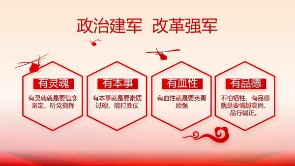 欢送退伍老兵八一部队教育演讲PPT