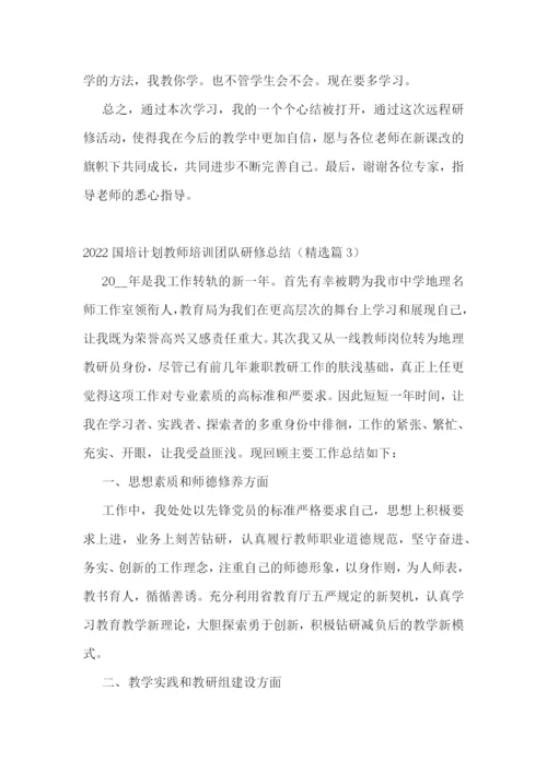 2022国培计划教师培训团队研修总结.docx