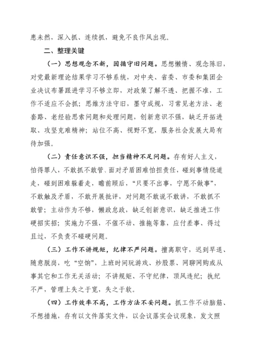 作风整顿实施专业方案.docx