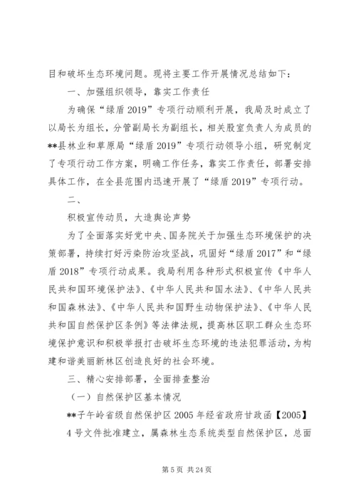 自然保护区“绿盾20XX年”专项行动整改落实方案.docx