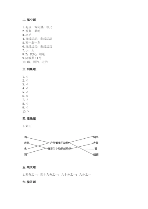 教科版科学三年级下册 期末测试卷附参考答案（培优a卷）.docx