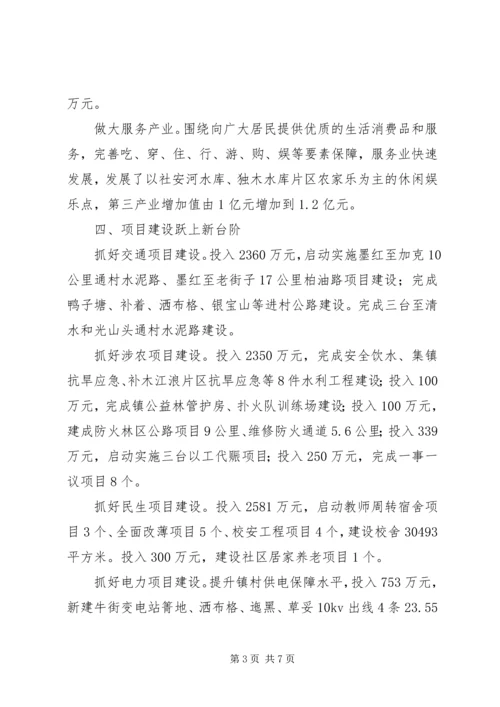 墨红镇XX年度工作情况报告.docx