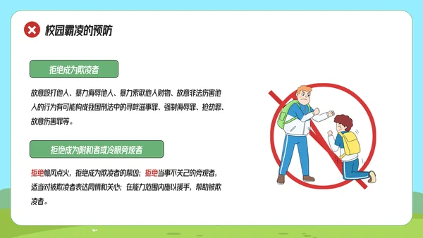 拒绝校园霸凌预防侵害主题班会