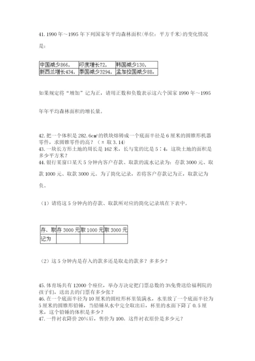 六年级小升初数学应用题50道附答案（典型题）.docx