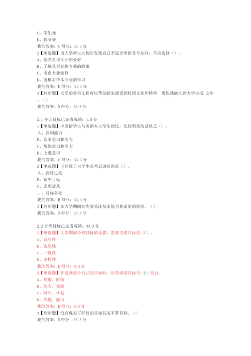 尔雅大学启示录如何读大学？课堂检测答案.docx