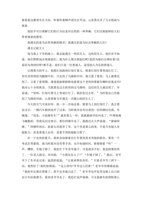 遇见记叙文(通用15篇).docx