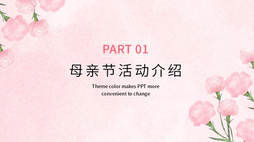 母亲节时光慢一点通用PPT模板