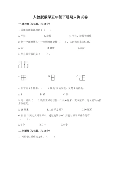 人教版数学五年级下册期末测试卷（考点精练）.docx