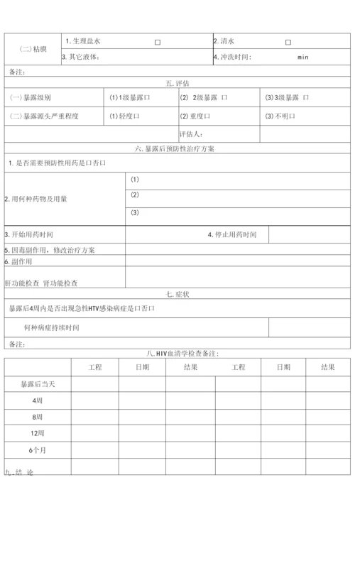 2022年艾滋病病毒职业暴露应急预案.docx