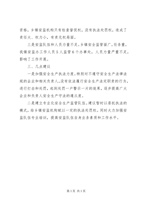 在全市调研安全生产工作座谈汇报提纲.docx