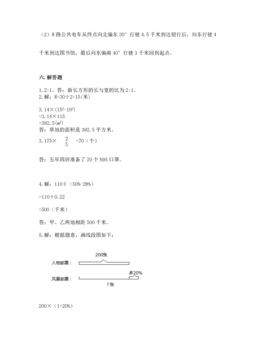 小学六年级上册数学期末测试卷加答案解析.docx