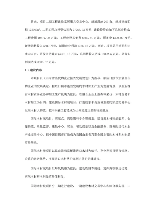 国际木业城可行性研究报告.docx