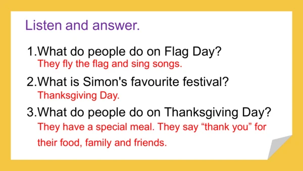 Module 4 Unit 1 Thanksgiving is my  favourite fest