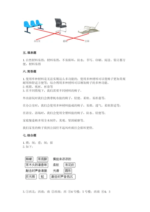 教科版科学二年级上册《期末测试卷》含答案【最新】.docx