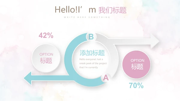 炫彩时尚微立体述职报告工作总结商务通用PPT动态模板