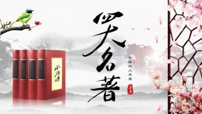 四大名著介绍通用PPT模板