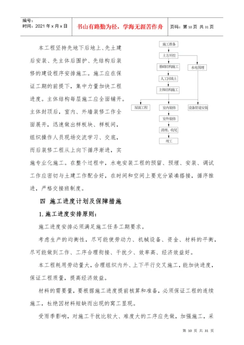 房建工程施工组织设计方案.docx