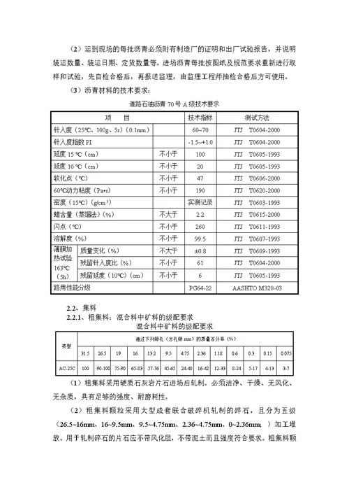 沥青砼下面层试验段施工方案