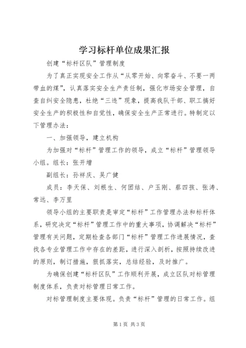 学习标杆单位成果汇报.docx