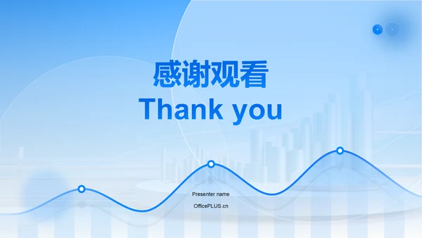 蓝色简约风互联网行业数据可视化报告PPT模板