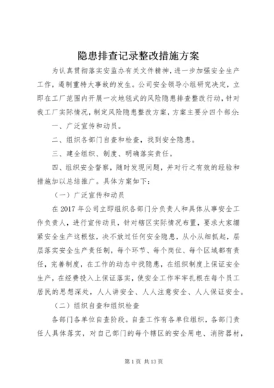 隐患排查记录整改措施方案.docx