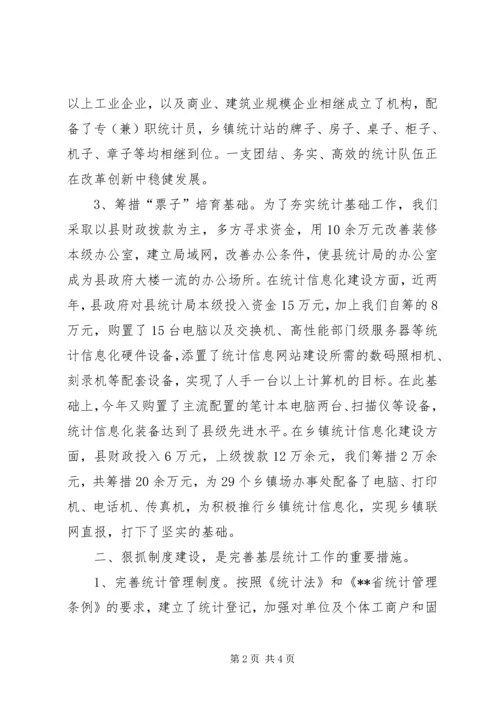 县统计局统计巡查工作汇报材料 (3).docx