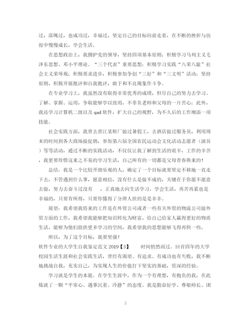精编之软件专业的大学生自我鉴定范文.docx