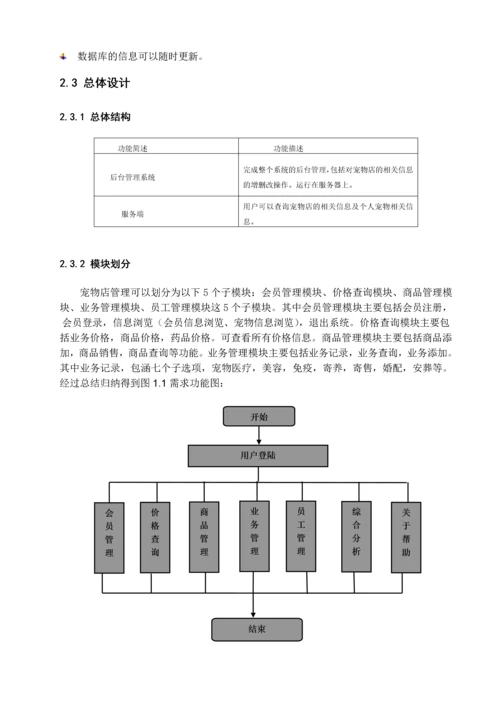 宠物店管理系统毕业设计.docx