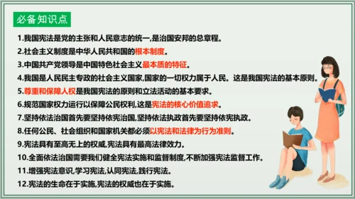 《讲·记·练高效复习》 第一单元 坚持宪法至上 八年级道德与法治下册 课件(共30张PPT)