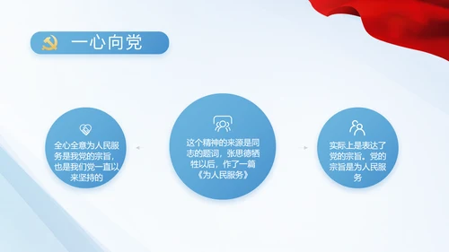 蓝色党建党支部工作汇报PPT党课