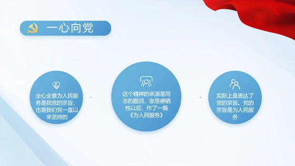 蓝色党建党支部工作汇报PPT党课