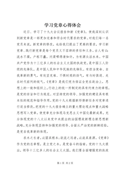 学习党章心得体会 (13).docx