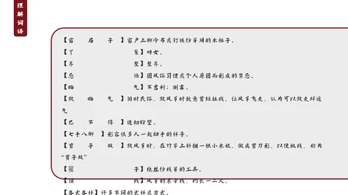 四大名著红楼梦红楼春趣赏析通用PPT模板