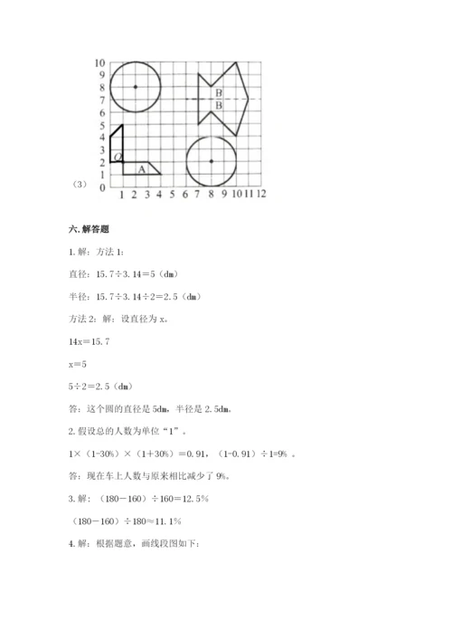 小学六年级上册数学期末测试卷及答案【真题汇编】.docx