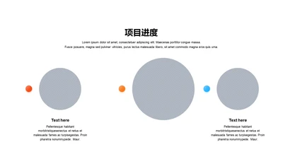 项目进度-简约商务3项PPT