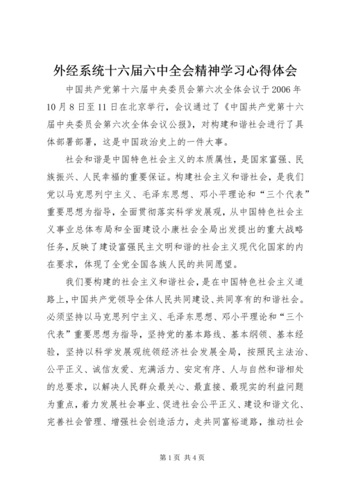 外经系统十六届六中全会精神学习心得体会 (2).docx
