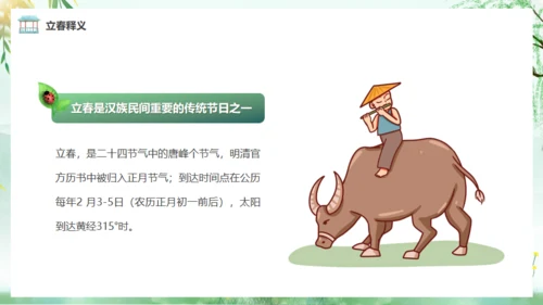 立春春风杨柳通用PPT模板