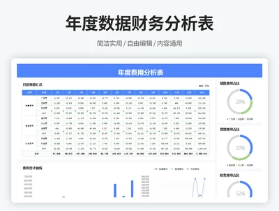 年度数据财务分析表