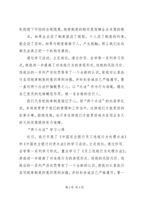 学习两个办法心得体会.docx