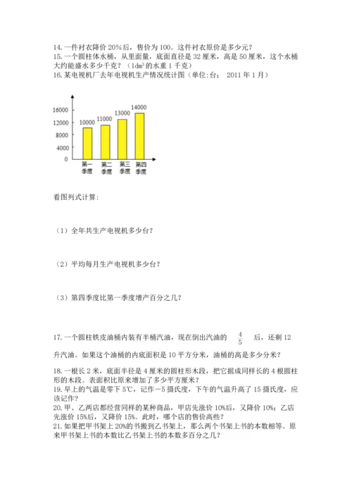 小升初数学应用题50道及参考答案（夺分金卷）.docx