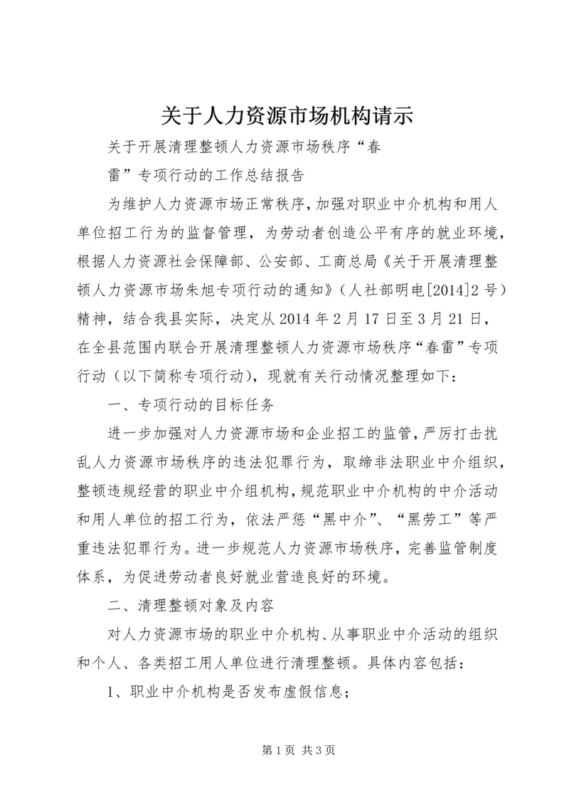 关于人力资源市场机构请示 (5).docx