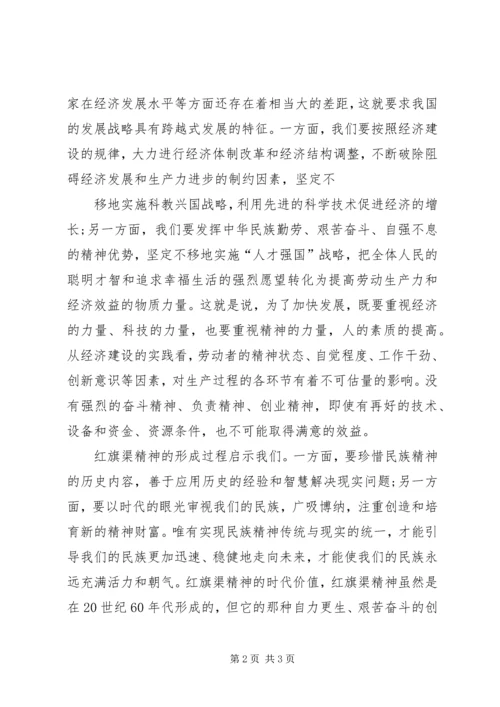 学习红旗渠精神,做好本职工作.docx