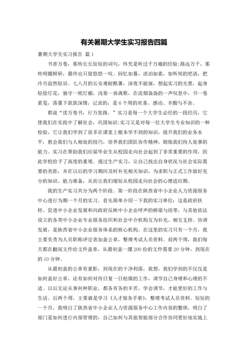 有关暑期大学生实习报告四篇.docx