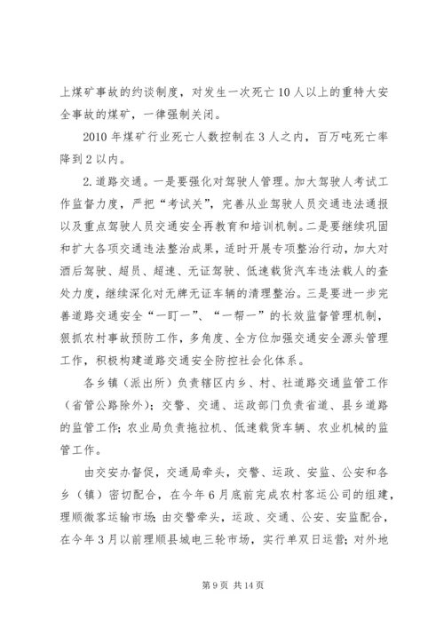 副县长在全县安全会议的讲话.docx