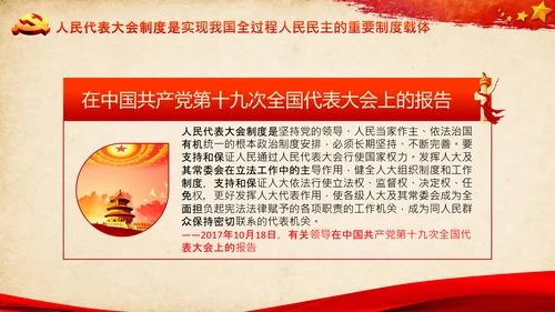 社会主义人民代表大会人民民主专政PPT模板