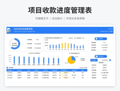项目收款进度管理表