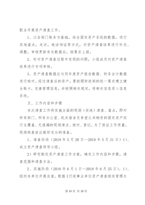 XX国有资产清查工作报告.docx