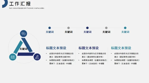 小清新商务工作汇报通用PPT模板