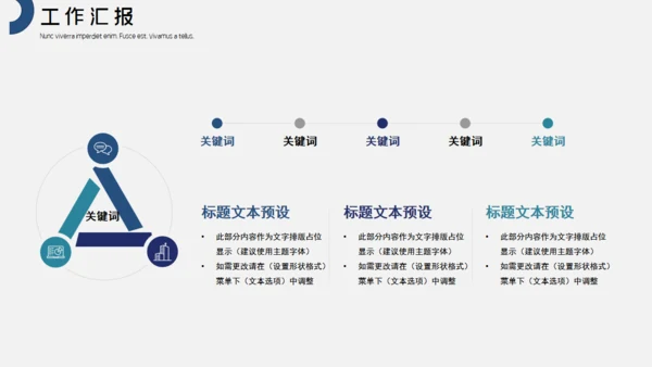小清新商务工作汇报通用PPT模板