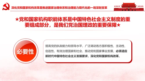 中央关于深化党和国家机构改革的决定PPT